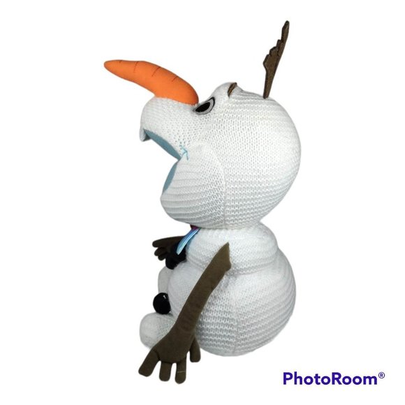Disney store olaf plush from olaf’s frozen adventure knit snowman 17” - Picture 3 of 5